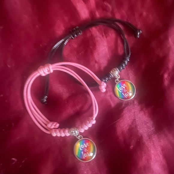 🌈Matching "Love is Love" Adjustable Bracelets🌈 - Picture 4 of 4